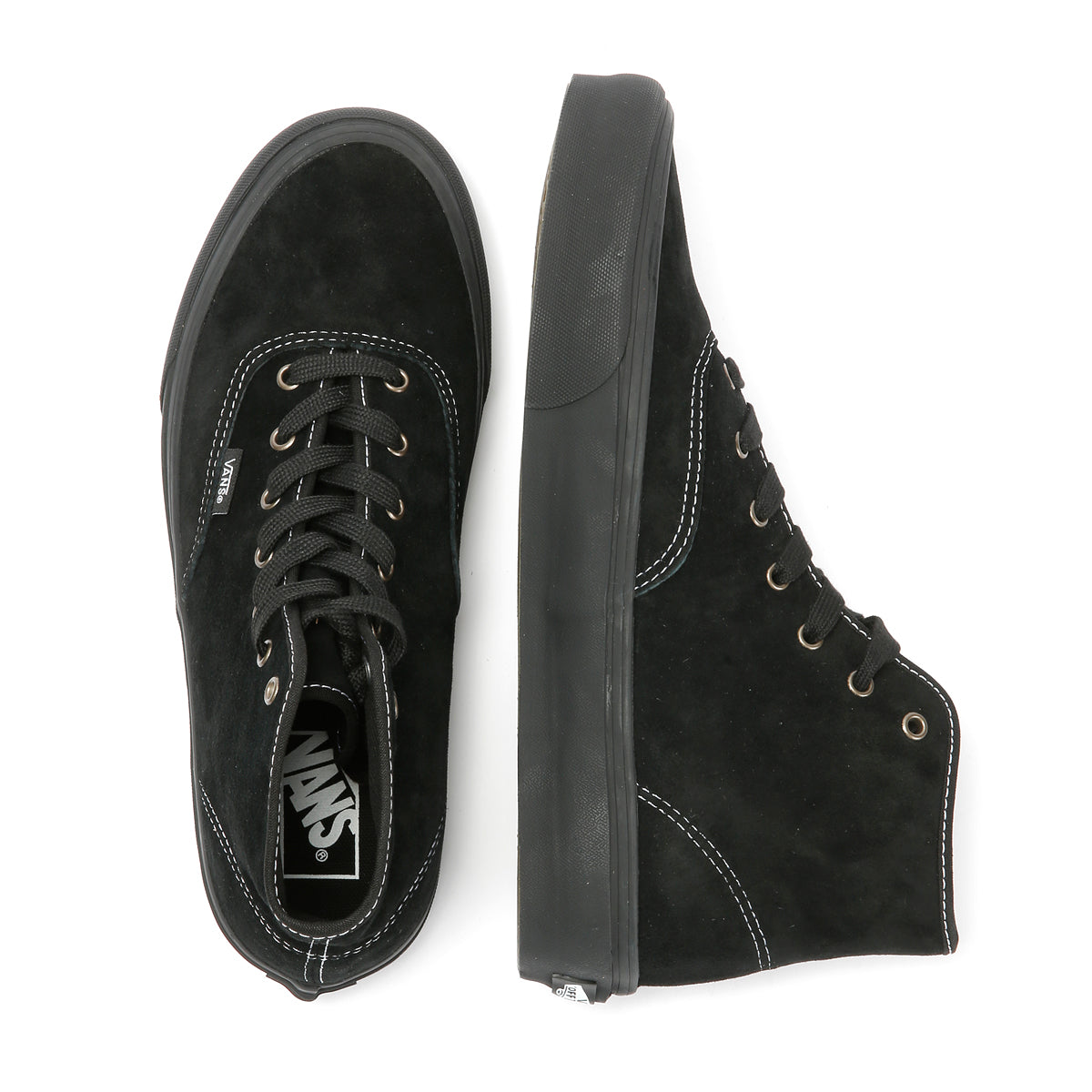 Vans Authentic Hi 2.0 Men's Pig Suede Black Trainers