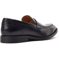 Base London Kennedy Leather Men's Black Slip-On Shoes