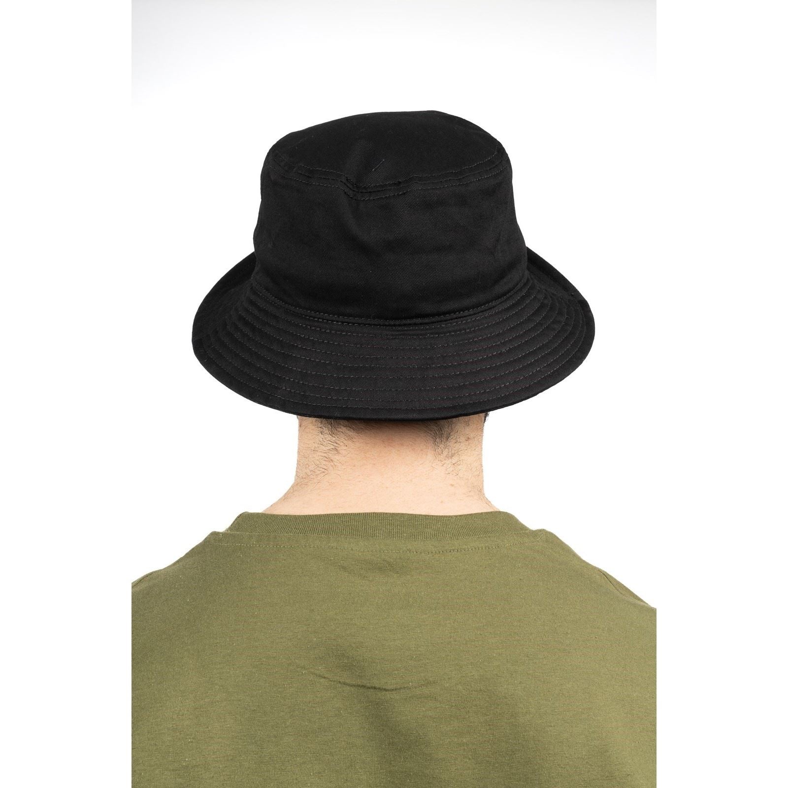 Caterpillar Cotton Black Bucket Hat