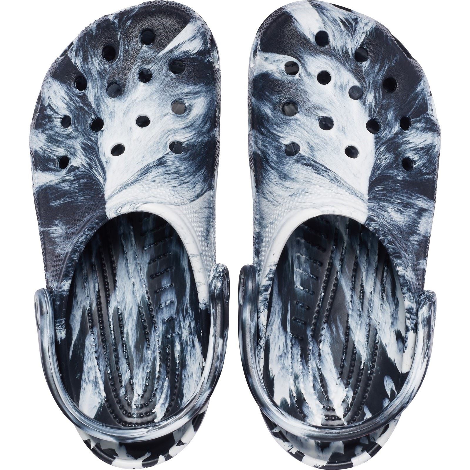 Crocs Marble Synthetic White/Black Clogs