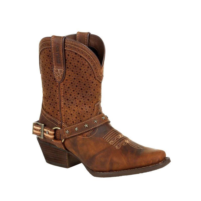 Durango Crush Leather Women's Bomber Brown Boots