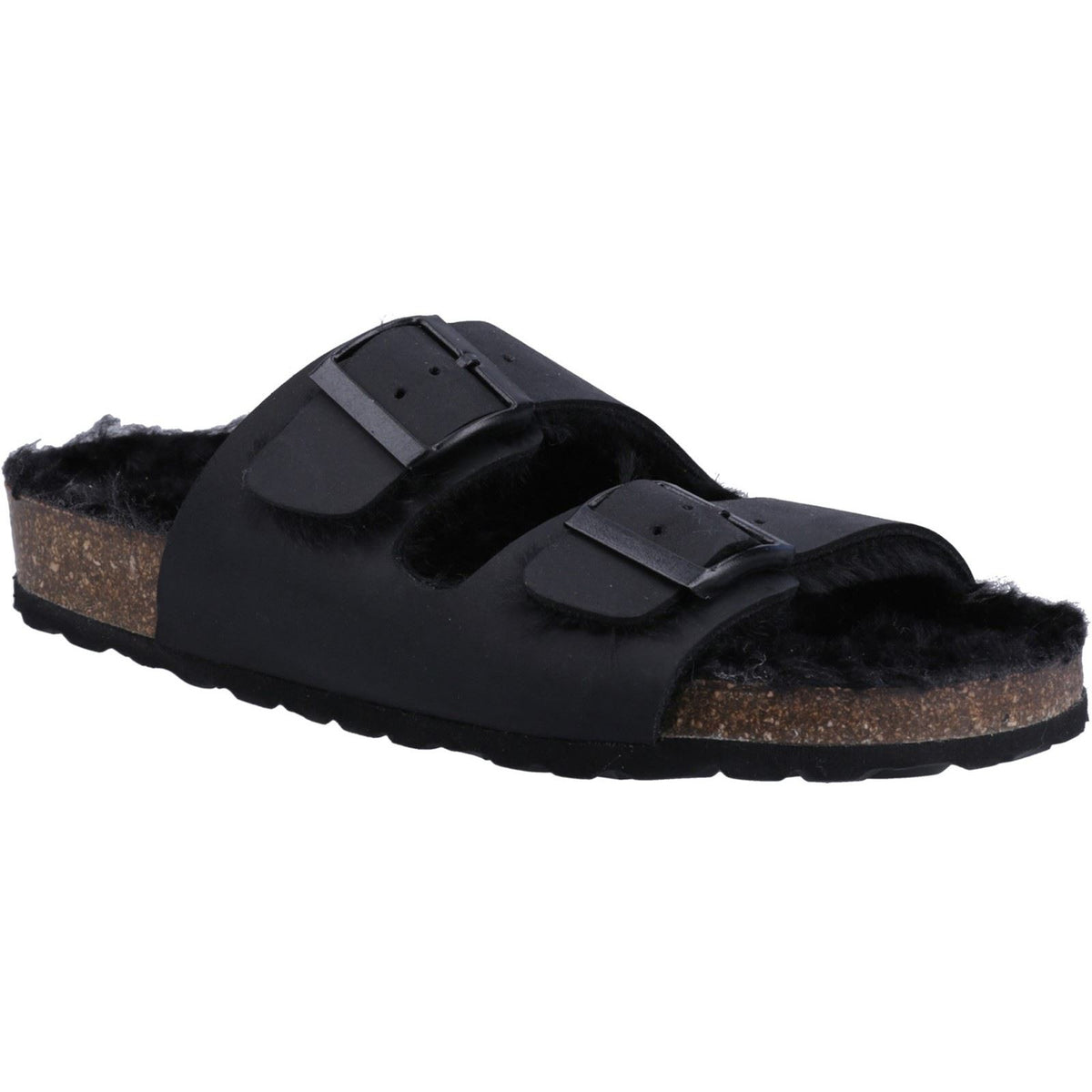 Hush Puppies Jessie Leather Women's Black Sandals
