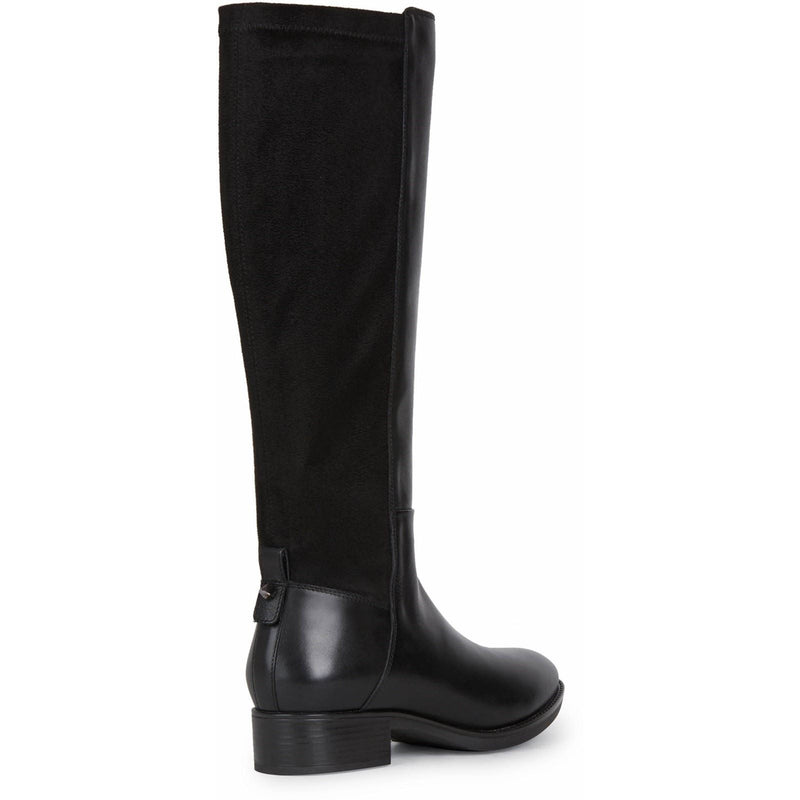 Geox D Felicity Leather Women's Black Boots