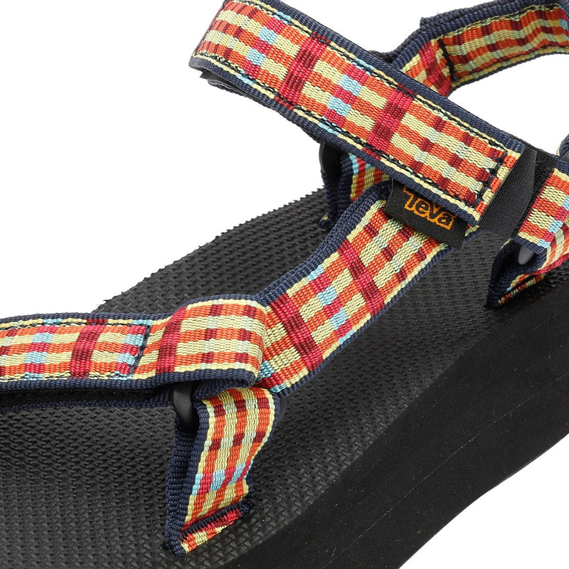 Teva Flatform Universal Women's Check/Lemon Drop Sandals