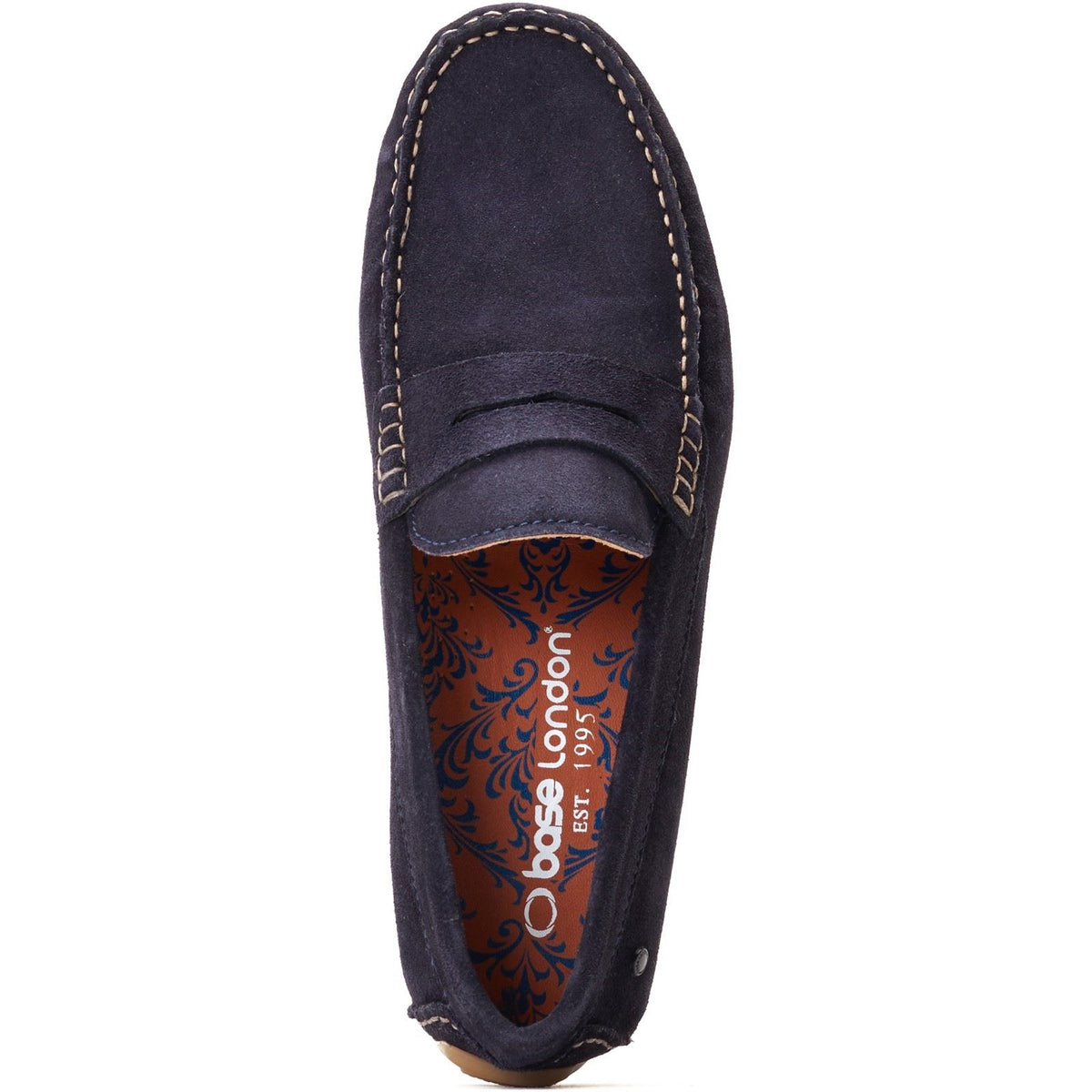 Base London Collins Leather Men's Navy Loafers