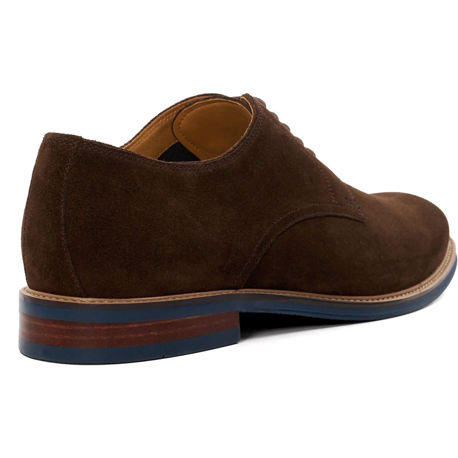 Dune Stanley Leather Men's Brown Lace-Up Shoes