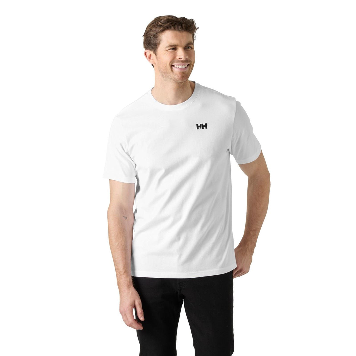 Helly Hansen Sport Staple T-Shirt Cotton Men's White Short Sleeve T-Shirts
