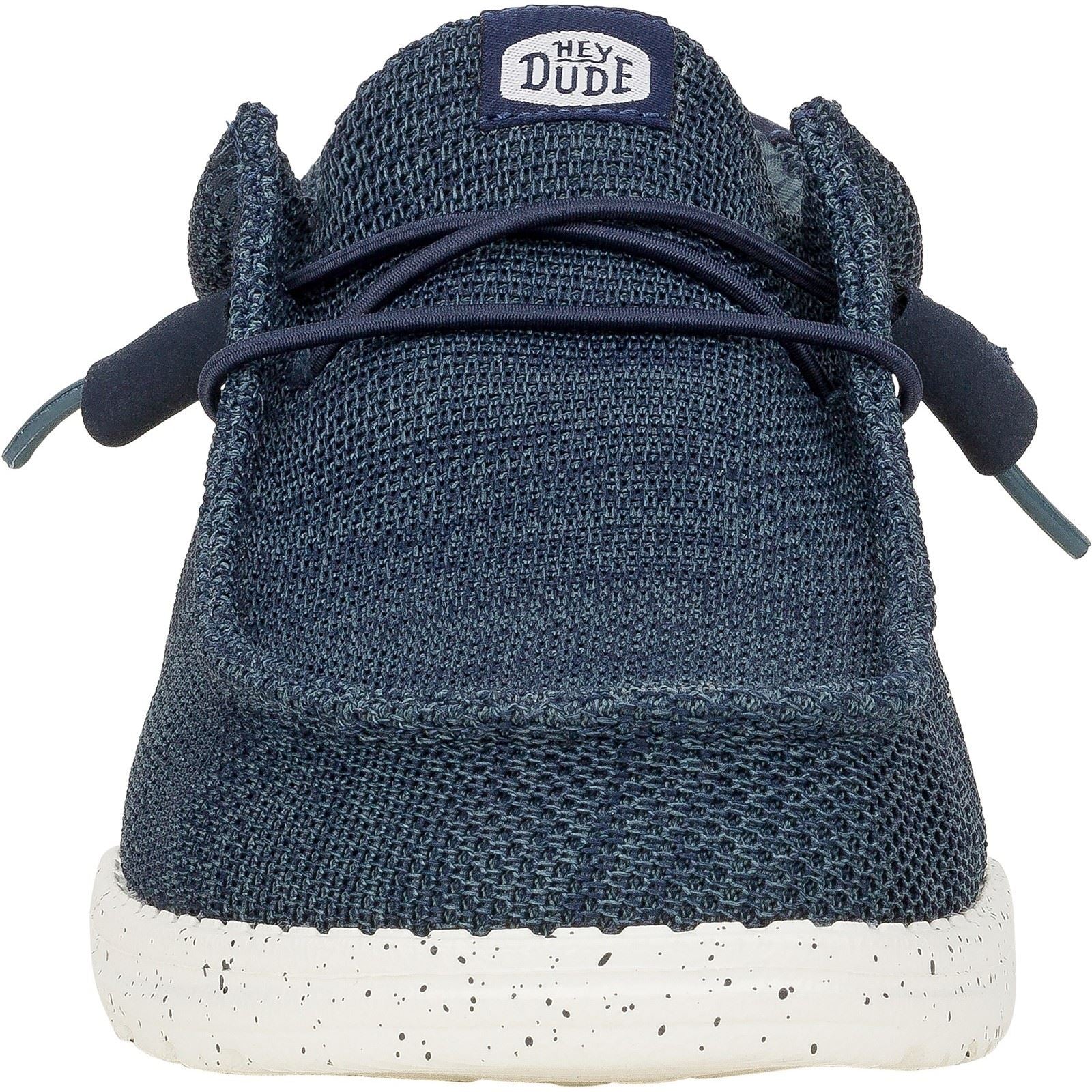 HEYDUDE Wally Stretch Mesh Synthetic Men's Navy Shoes