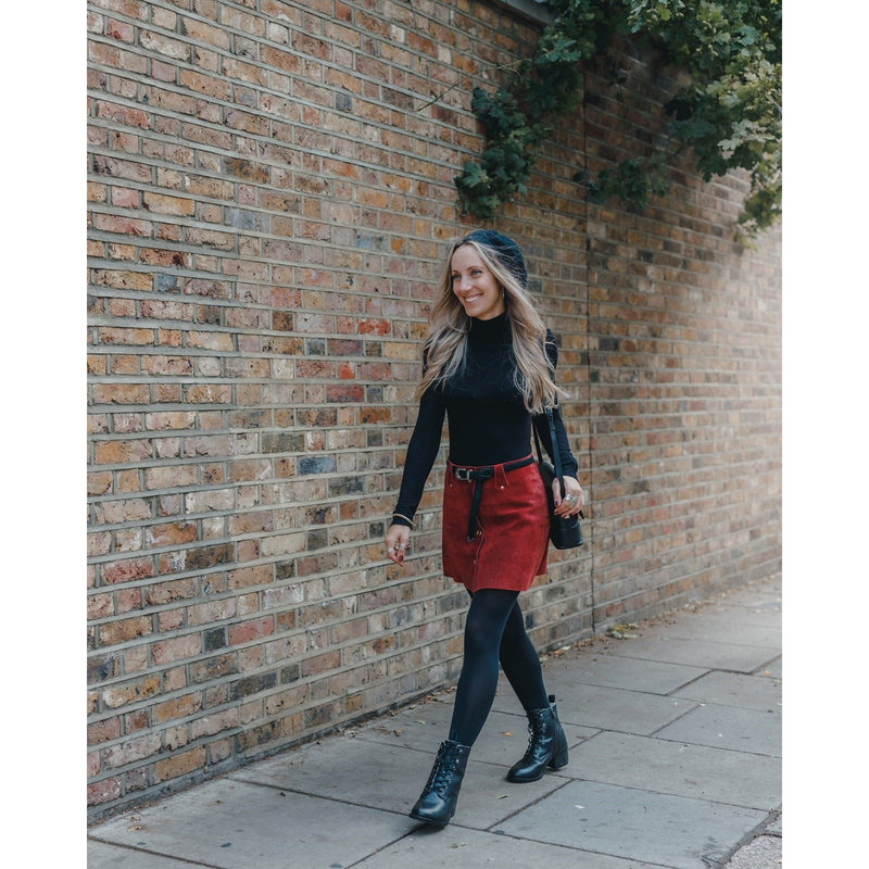 Hush Puppies Harriet Leather Women's Black Boots