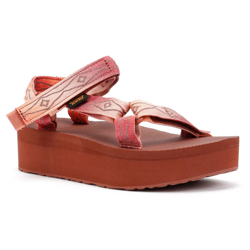 Teva Flatform Universal Women's Sunscape Scarlet Sandals