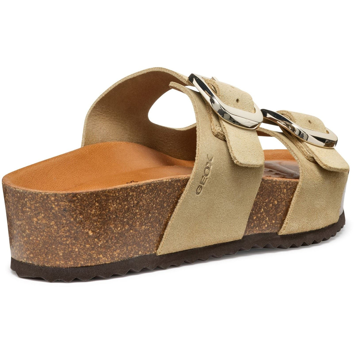 Geox D BRIONIA H Leather Women's Light Taupe Wedges