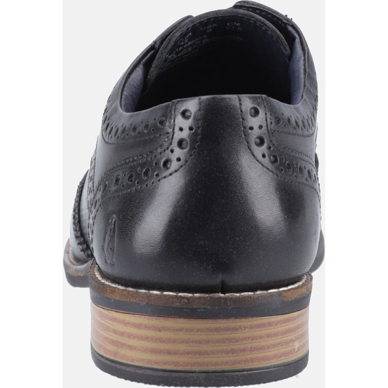 Hush Puppies Dustin Brogue Leather Men's Black Brogues Shoes