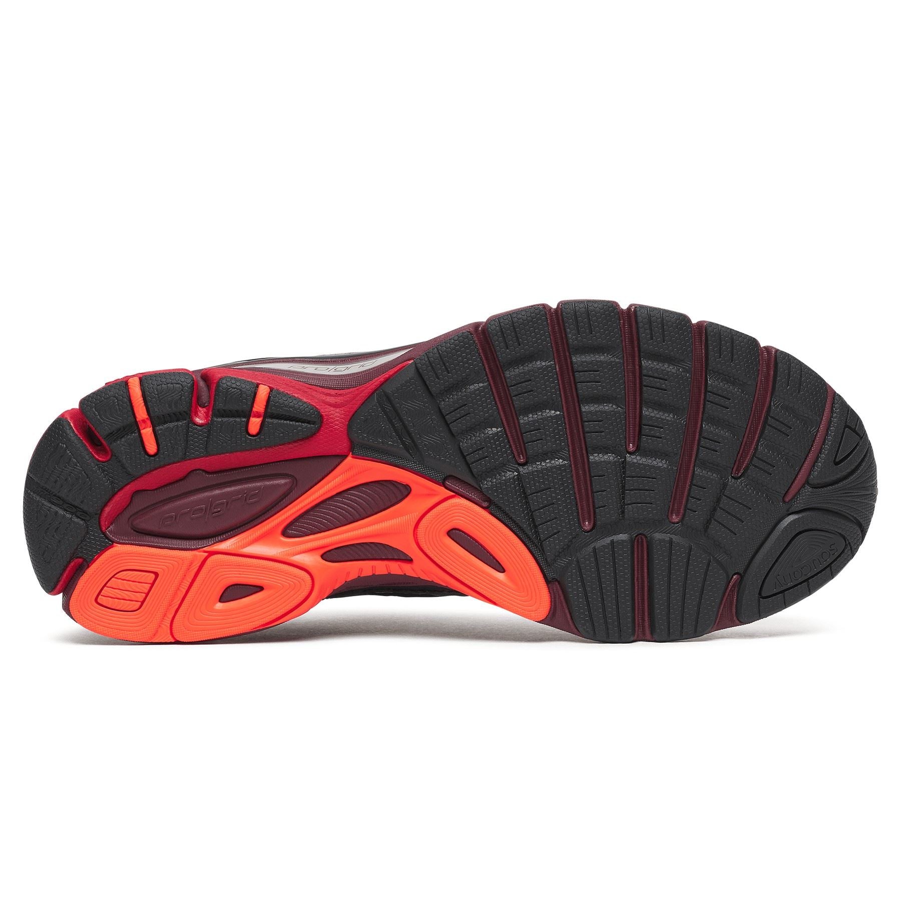 Saucony Progrid Guide 7 Silver/Maroon Trainers