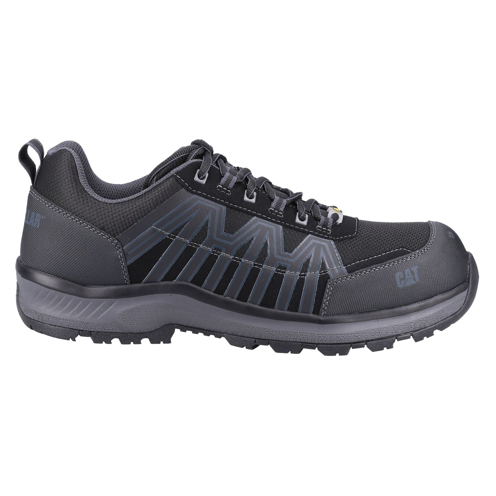 Caterpillar Charge PU/Mesh/Synthetic Black Safety Trainers