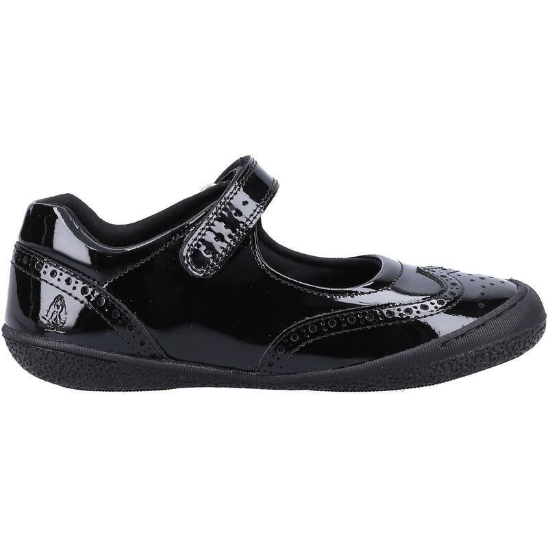 Hush Puppies Rina Junior/Youth Girls Black Patent Leather Shoes