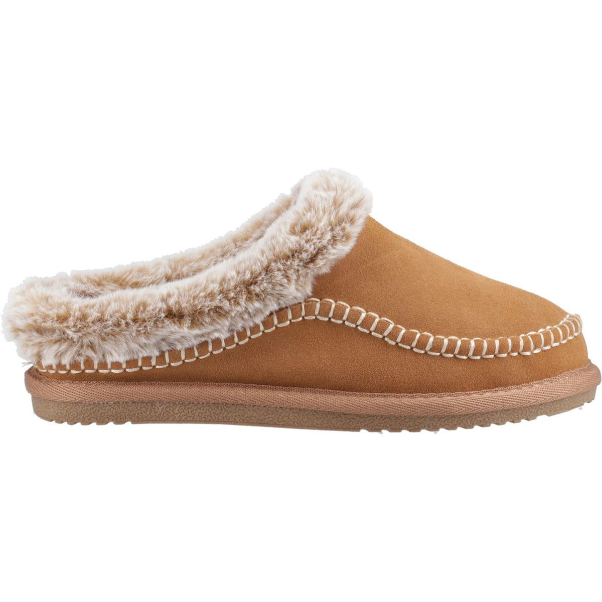 Hush Puppies Anika Suede Women's Tan Slippers