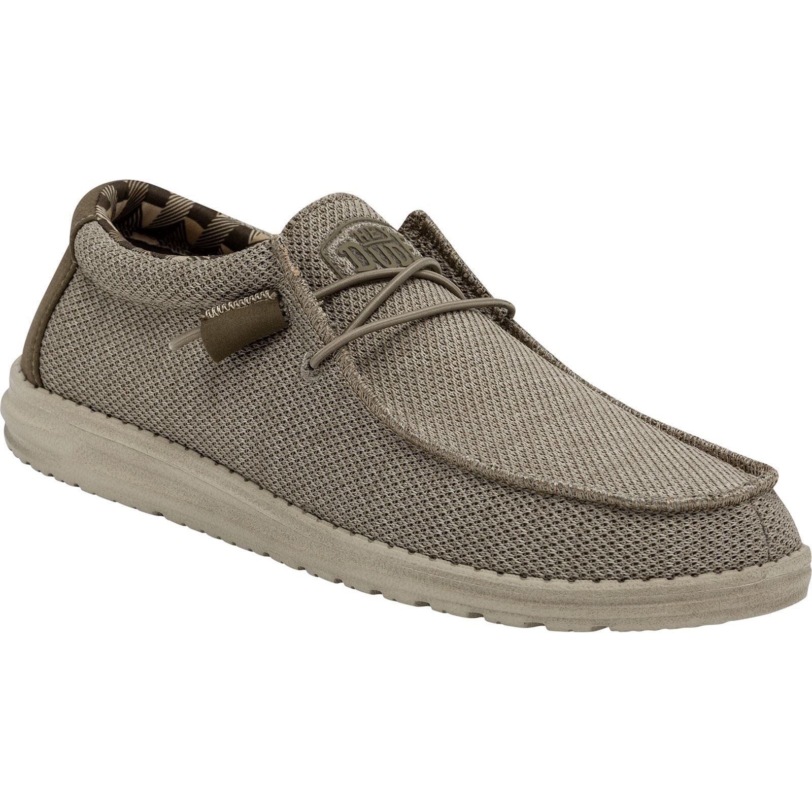 HEYDUDE Wally Sox Faux Suede Men's Beige Shoes