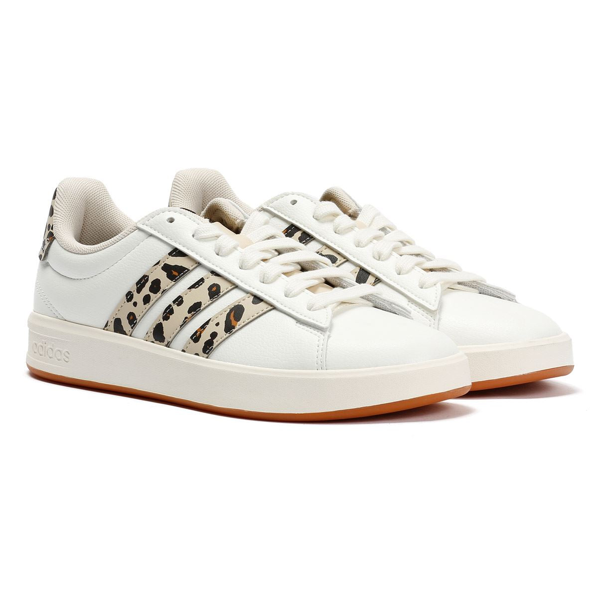 Adidas Grand Court 3.0 Women's Cream/Leopard Trainers