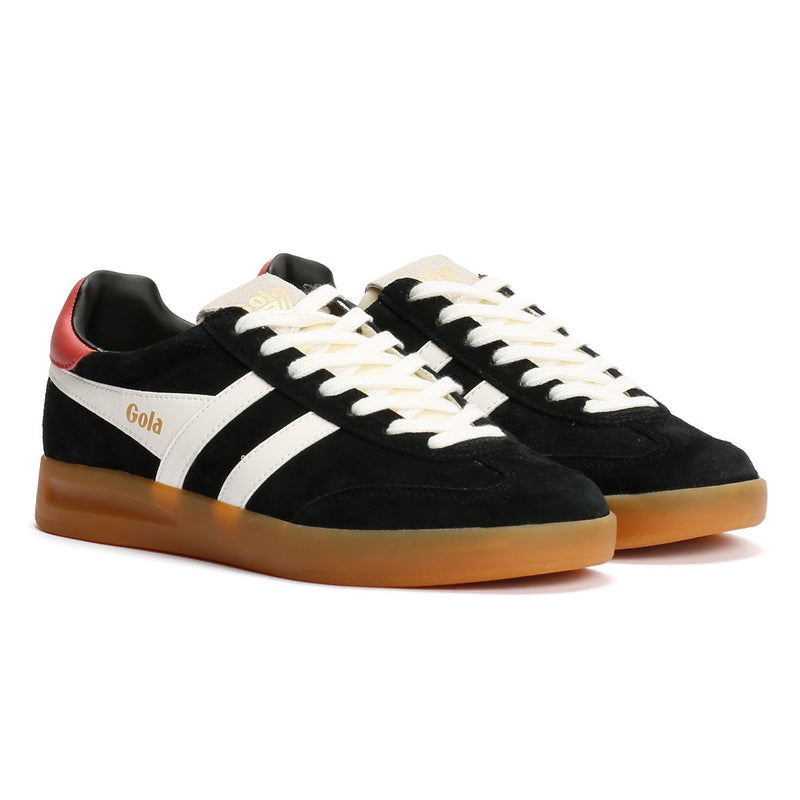 Gola Cyclone Suede Women's Black/Off White/Coral Trainers