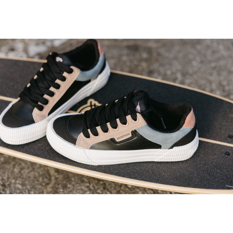 Rocket Dog Cheery Blocked Sporty Synthetic Women's Black Combo Trainers