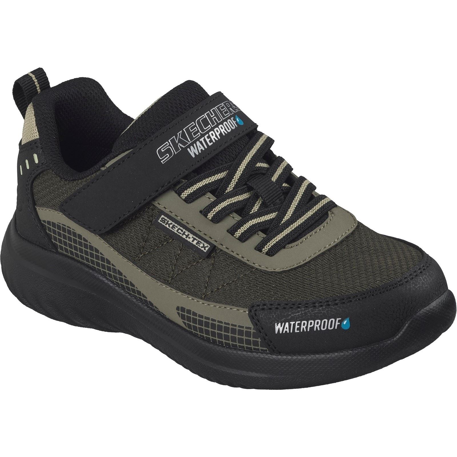 Skechers Bounder 2.0 Aqua Pace Boy's Black/Olive Trainers