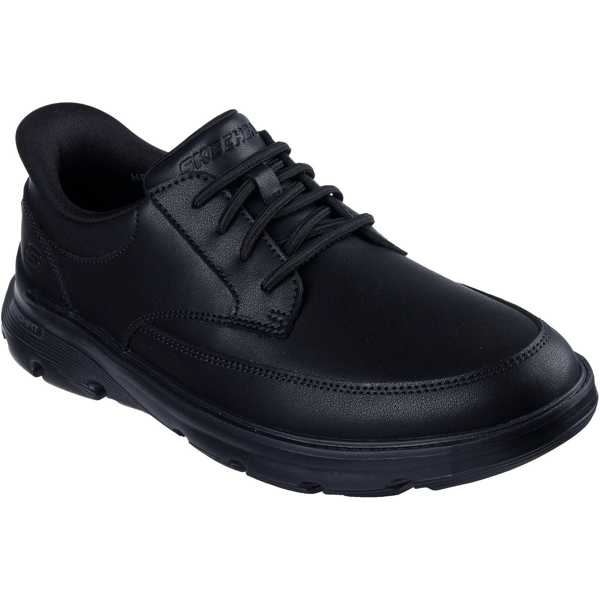 Skechers Black Oxford Shoes with Lace-Up Design Skechers Mens Cottonwood Elks Work Shoes – More Sports main image 4