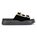 Desert Fleur Gypsum Tennesee Suede Women's Black Sandals