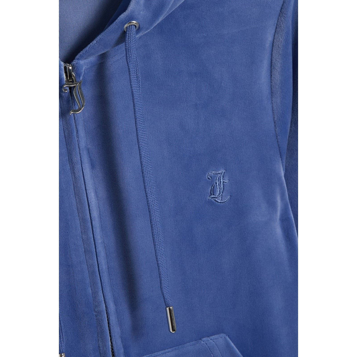 Juicy Couture Robertson Classic Jacket Polyester Women's Grey Hooded Sweatshirt