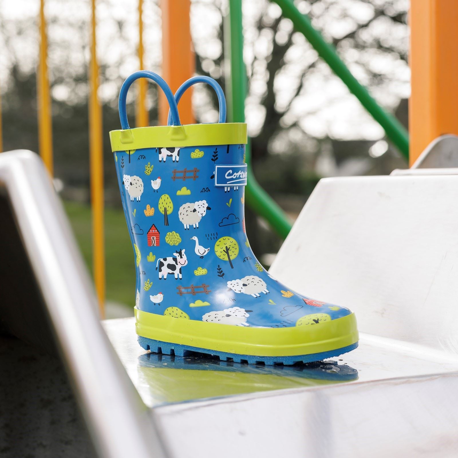 Cotswold Puddle Rubber Unisex Kid's Farm Wellington Boots