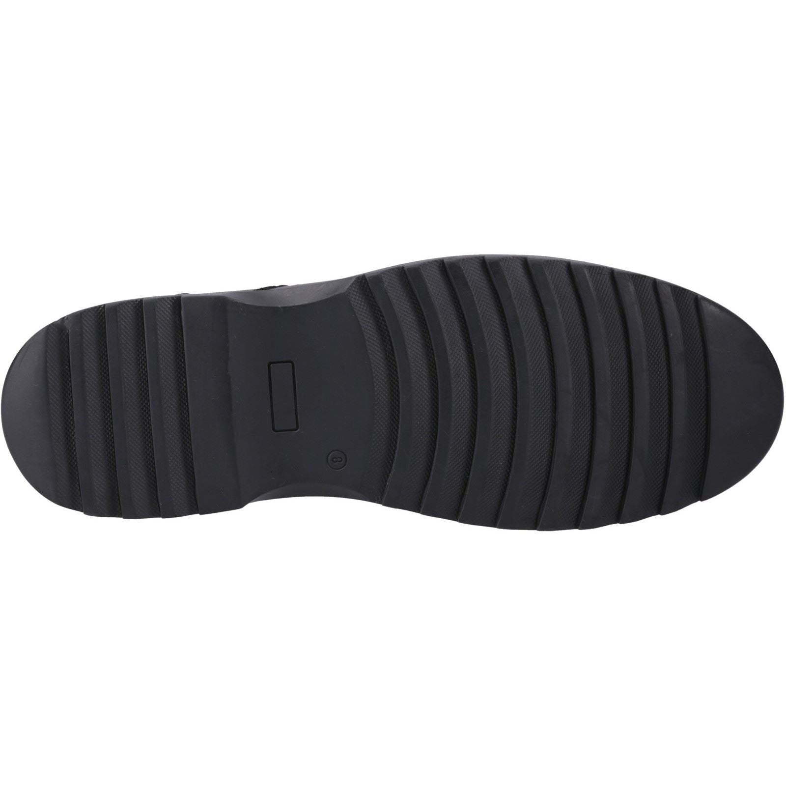 Hush Puppies Romeo Leather Boy's Black Lace-Up Shoes