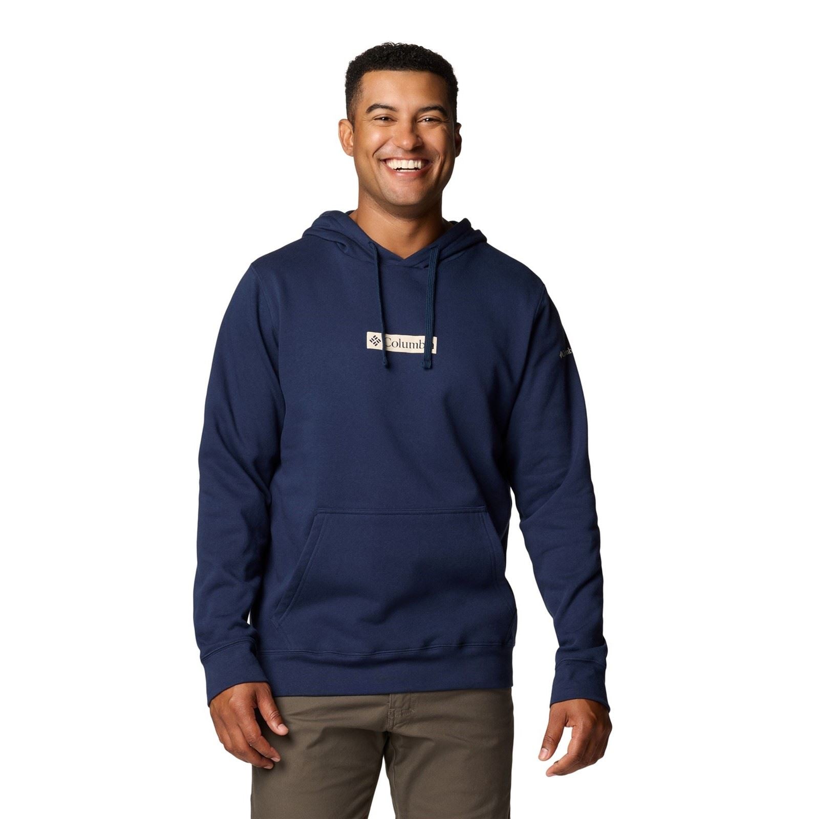 Columbia Columbia Trek Cotton Men's Blue Hooded Sweatshirt