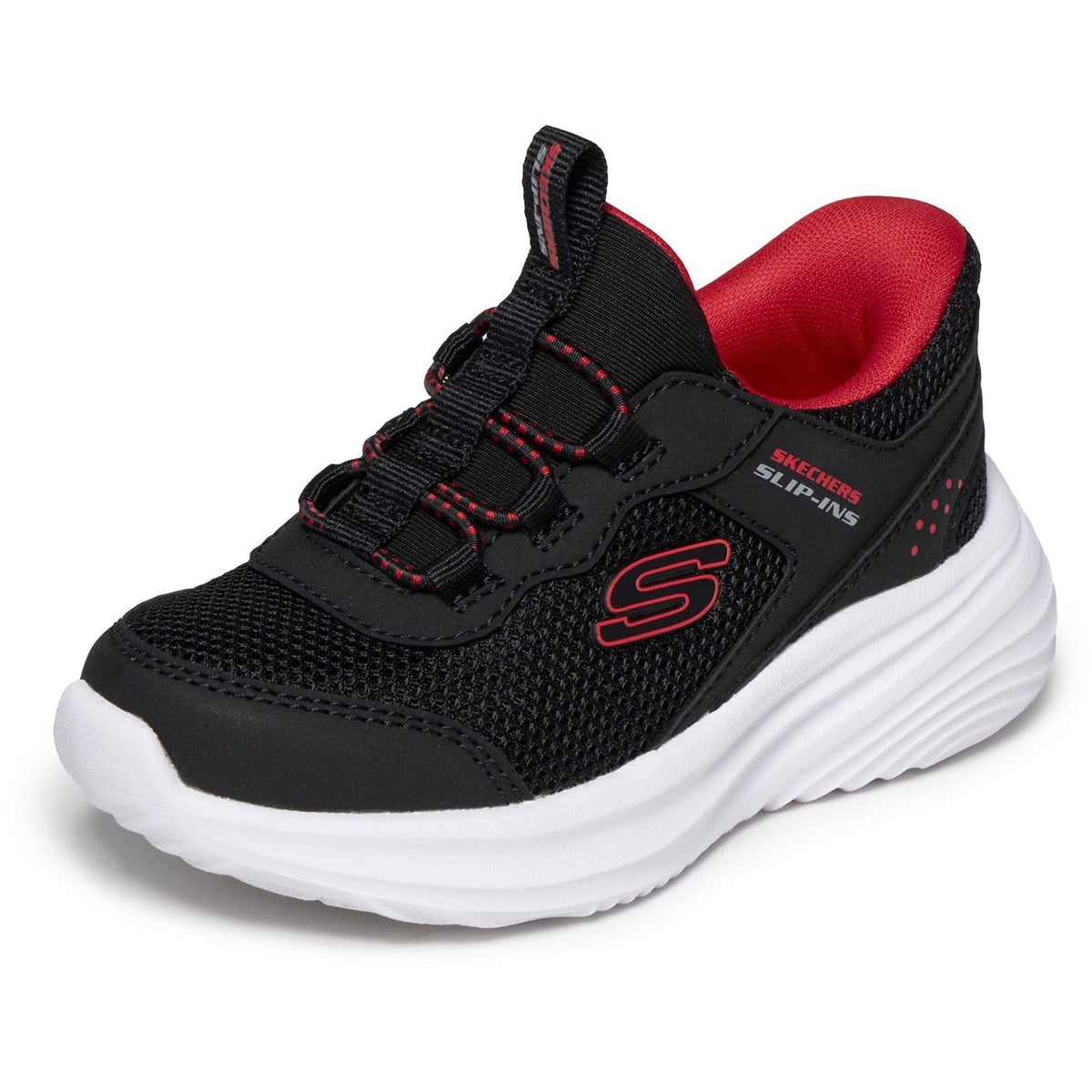 Skechers Bounder Pro Black/Red Trainers
