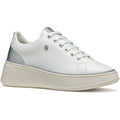 Geox D SUNNETTY Synthetic Women's White/Silver Trainers