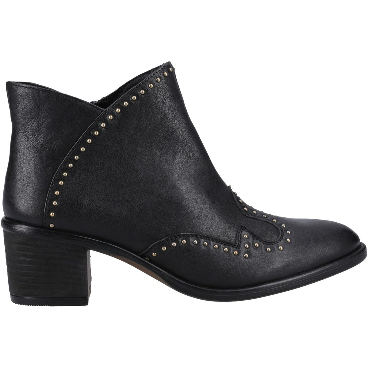 Hush Puppies Waverly Leather Women's Black Boots