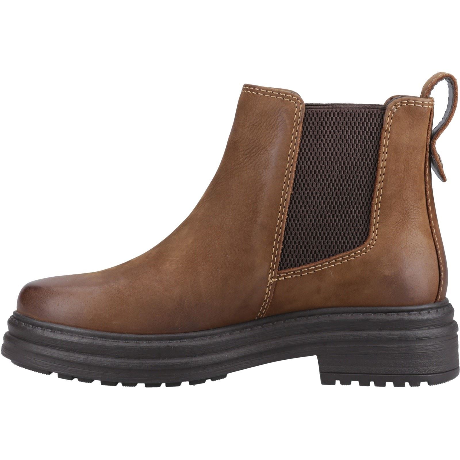 Cotswold Aldworth Leather Women's Tan Heeled Ankle Boots