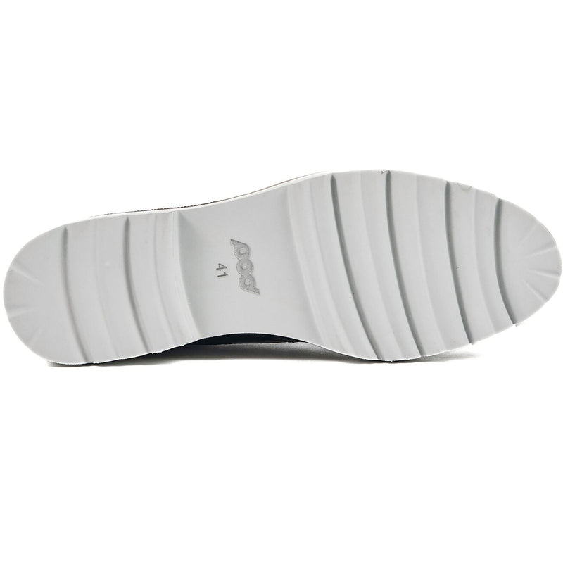 Pod Kortney Leather Women's Navy Patent Brogues Shoes