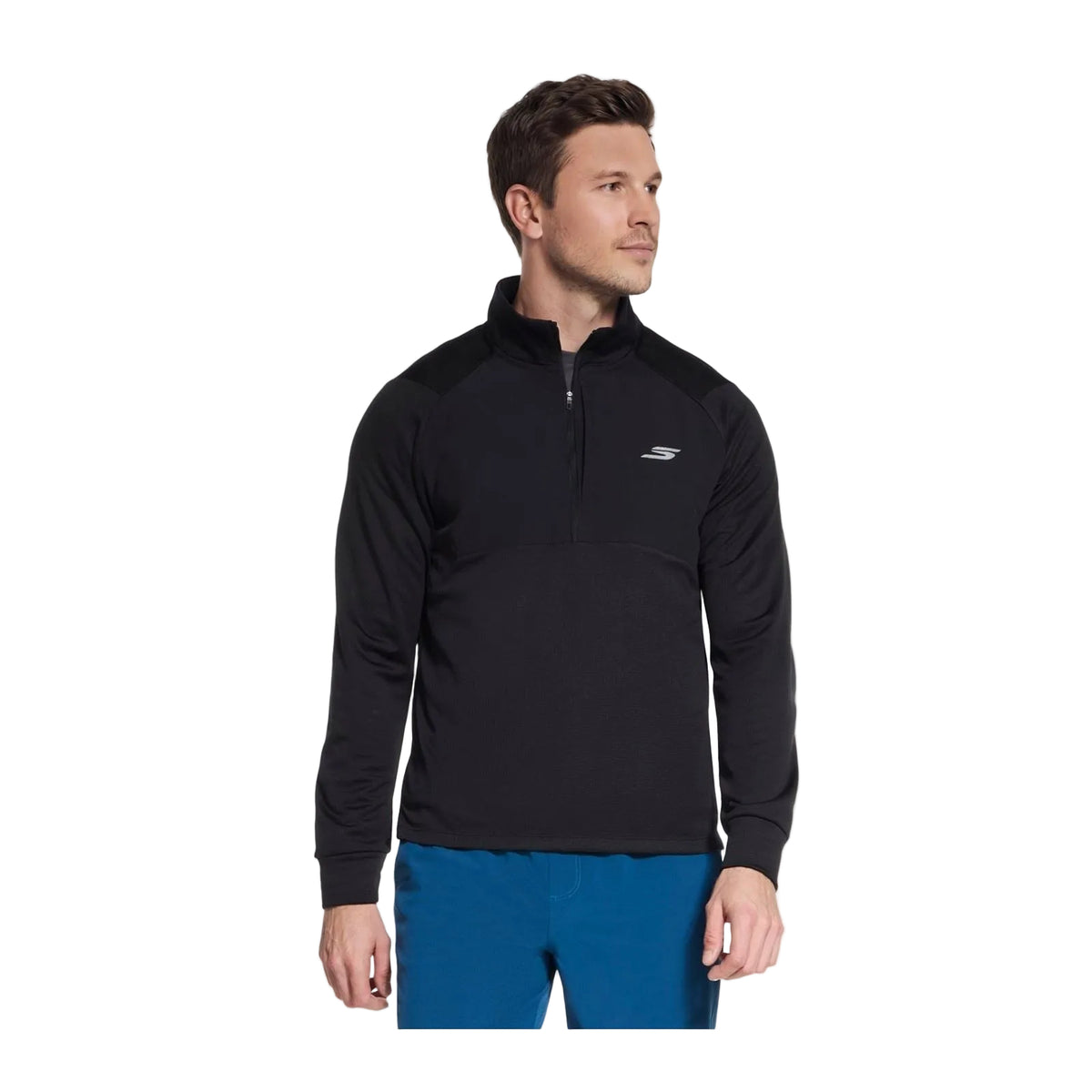 Skechers GODRI All Day Thermal 1/2 Zip Men's Black Jacket