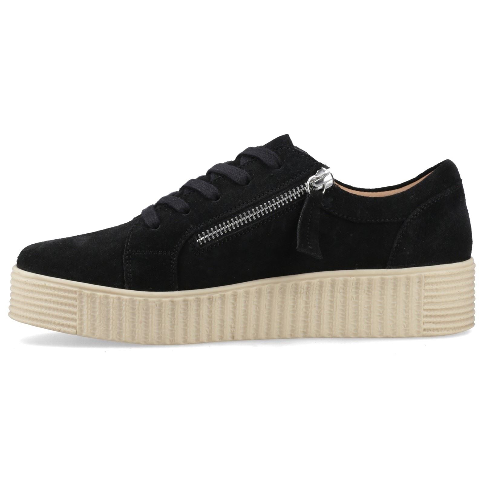 Hush Puppies Tara Suede Leather Women's Black Trainers
