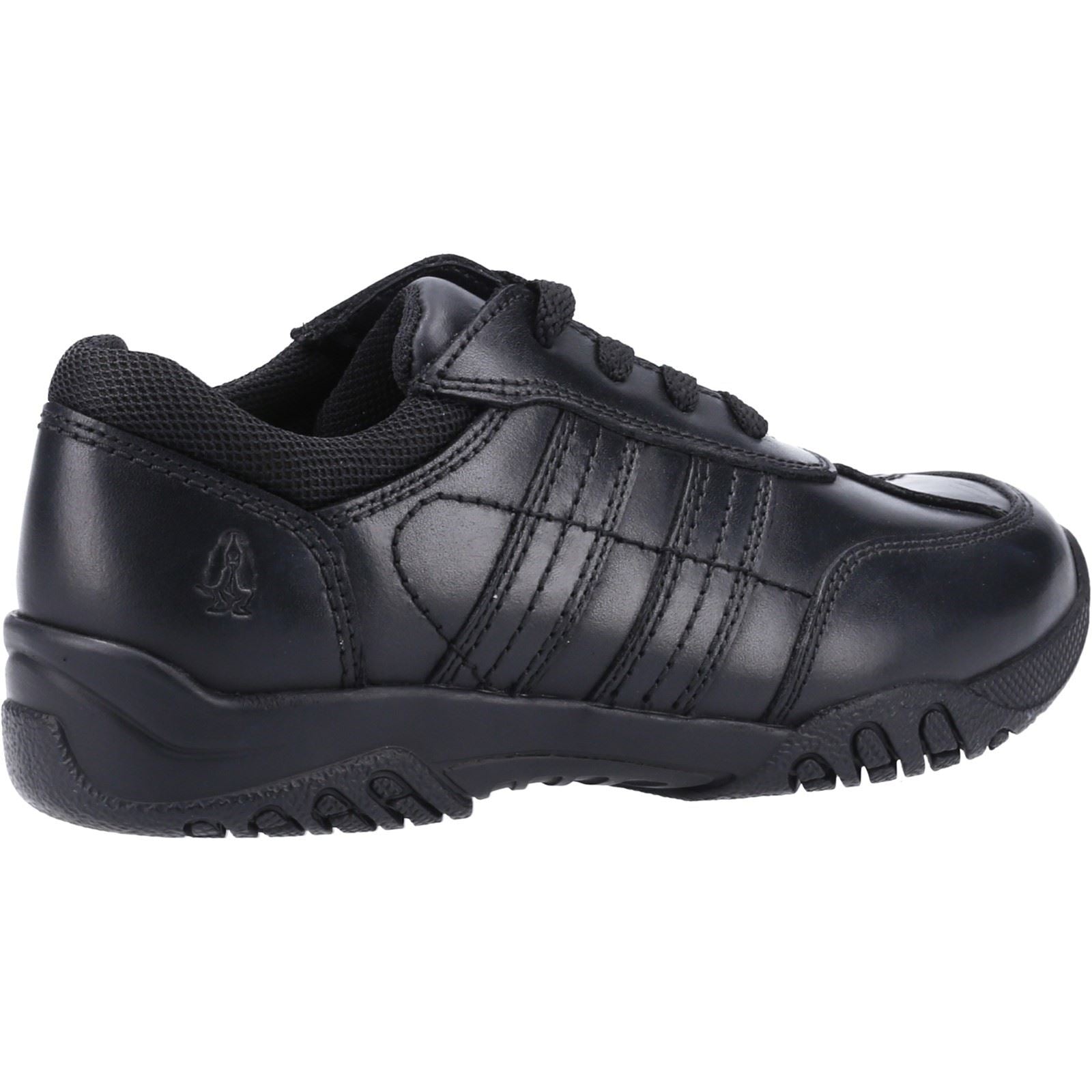 Hush Puppies Jezza 2 Youth Boy's Black Leather Lace-Up Shoes