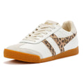 Gola Elan Leather Women's White/Leopard/Off White Trainers