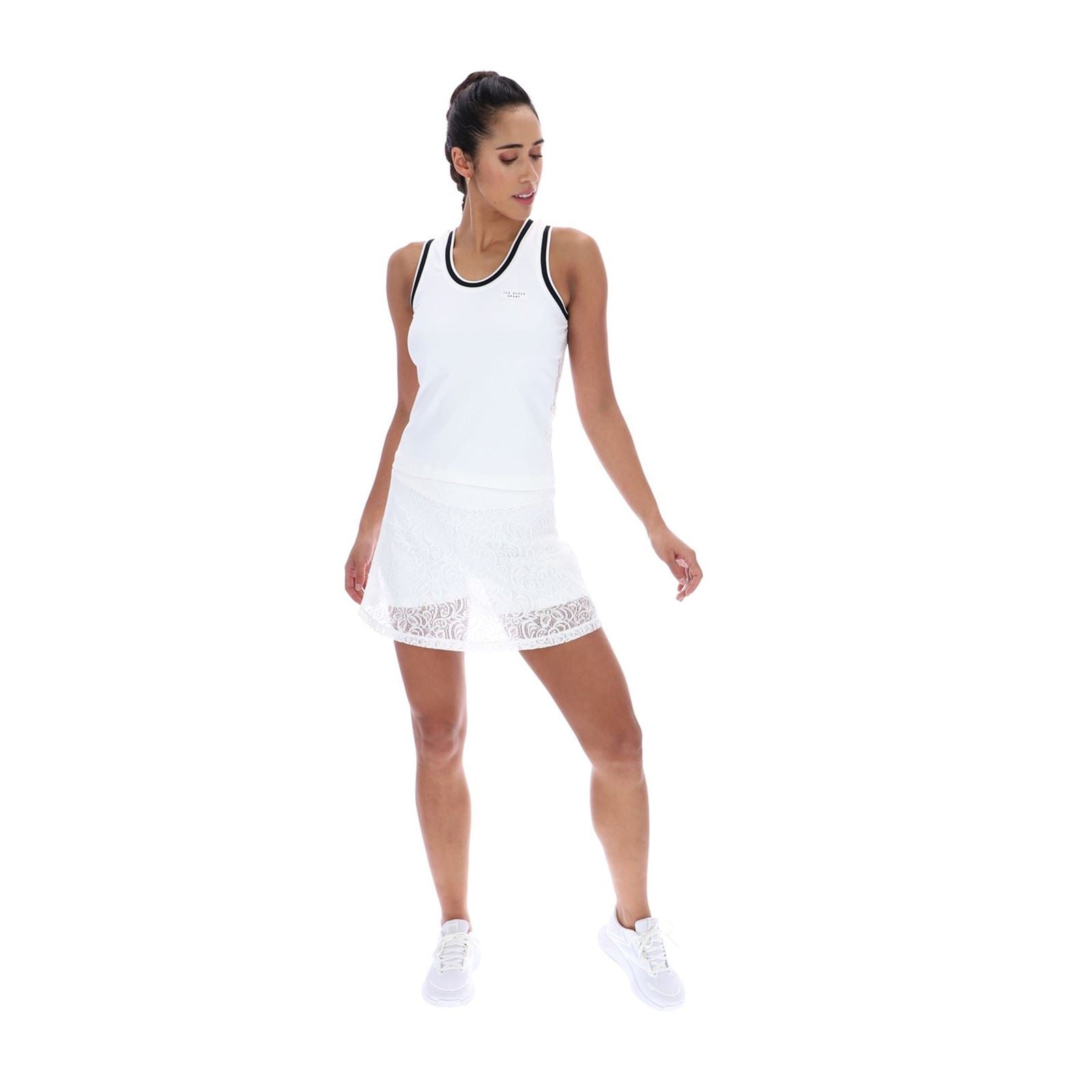 Ted Baker ANNABELLE TBWVS2623 Women's White Activewear Tank Tops