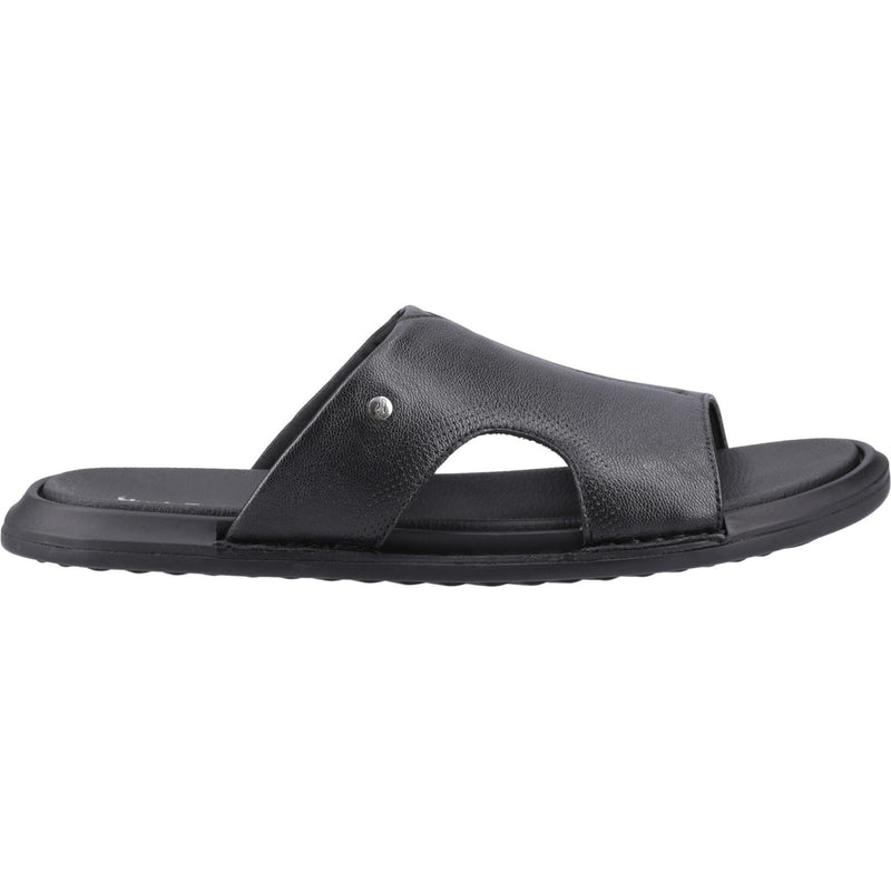 Hush Puppies Callum Slide Leather Men's Black Sandals