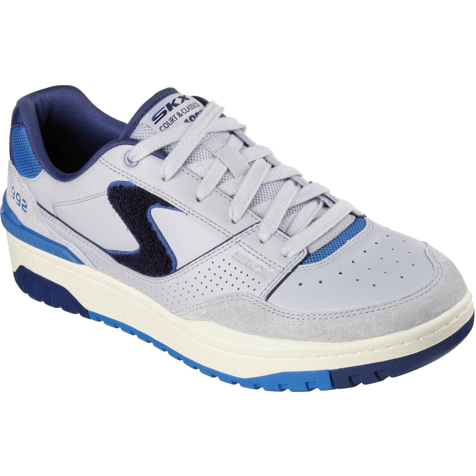 Skechers S-1992 Leather Men's Grey/Blue Standard Trainers