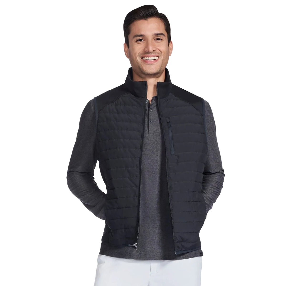 Skechers GOShield Hybrid Vest Men's Black Gilets