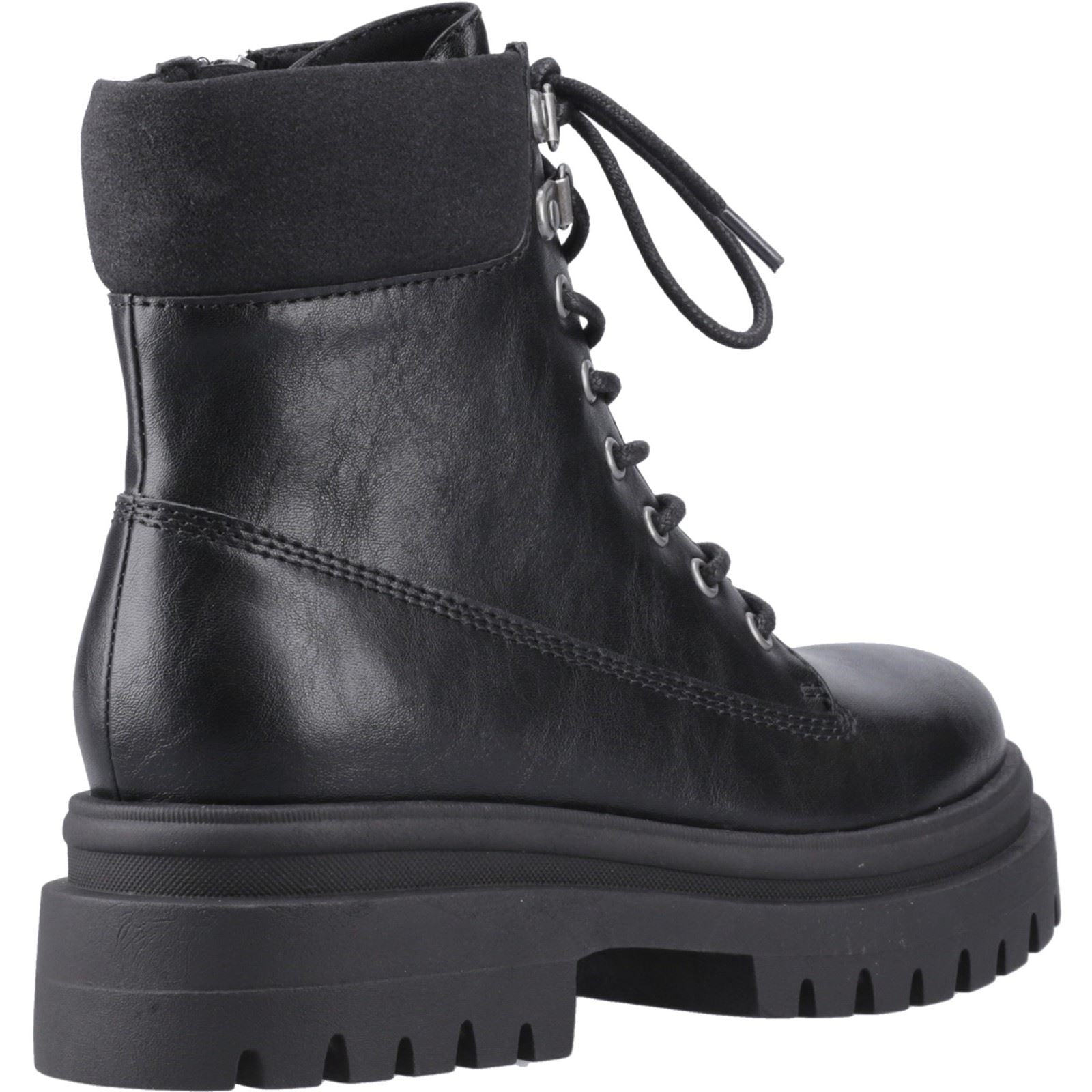 Rocket Dog Danie Faux Leather Women's Black Heeled Mid Calf Boots