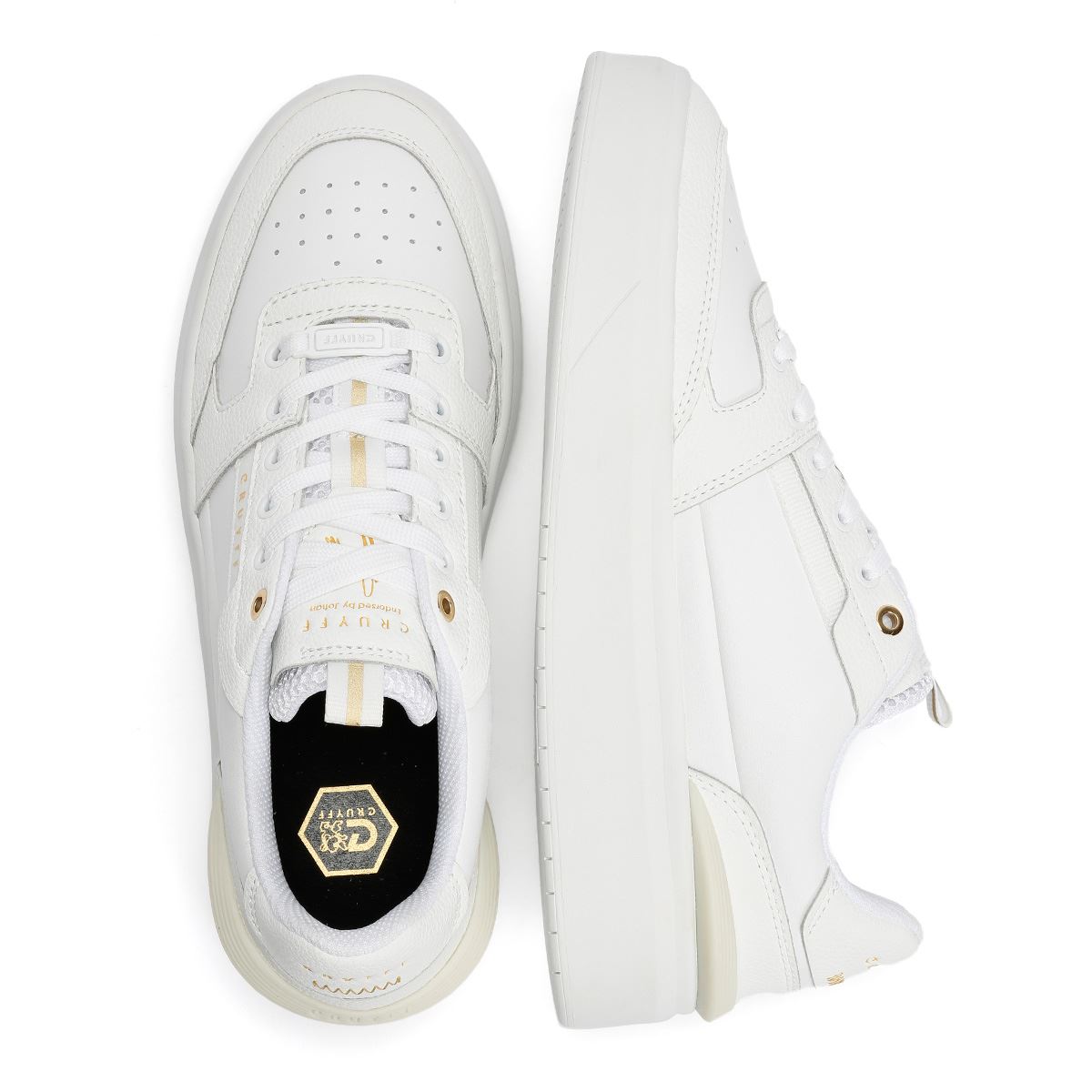 Cruyff Endorsed Tennis Leather Men's White Trainers