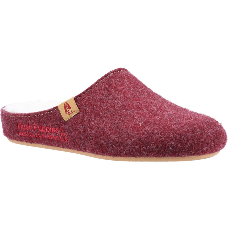Hush Puppies The Good 90% Recycled RPET Synthetic Women's Burgundy Slippers