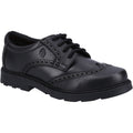 Hush Puppies Jacob Leather Youth Boy's Black Brogues