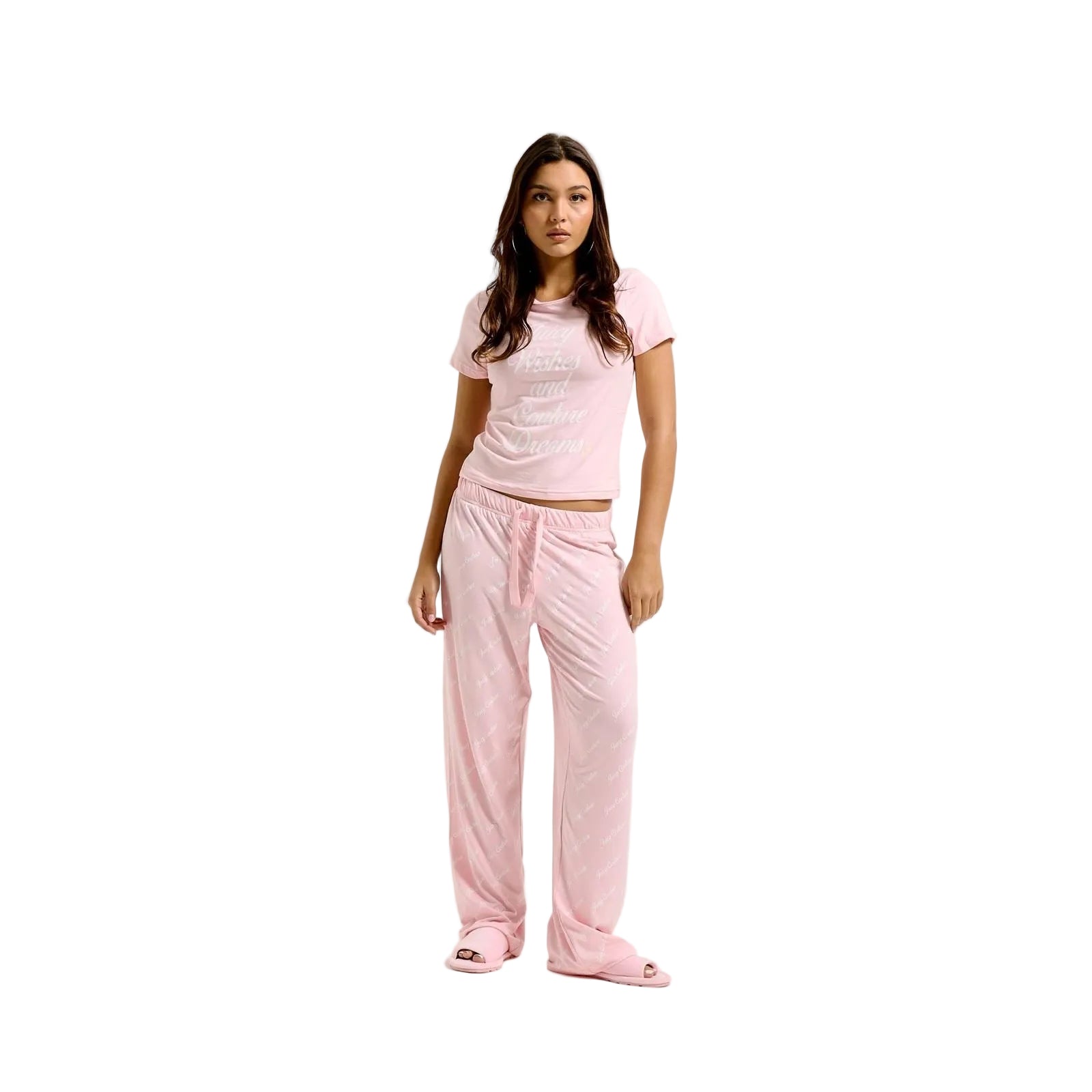 Juicy Couture Juicy Wishes Polyester Women's Pink Loungewear Set