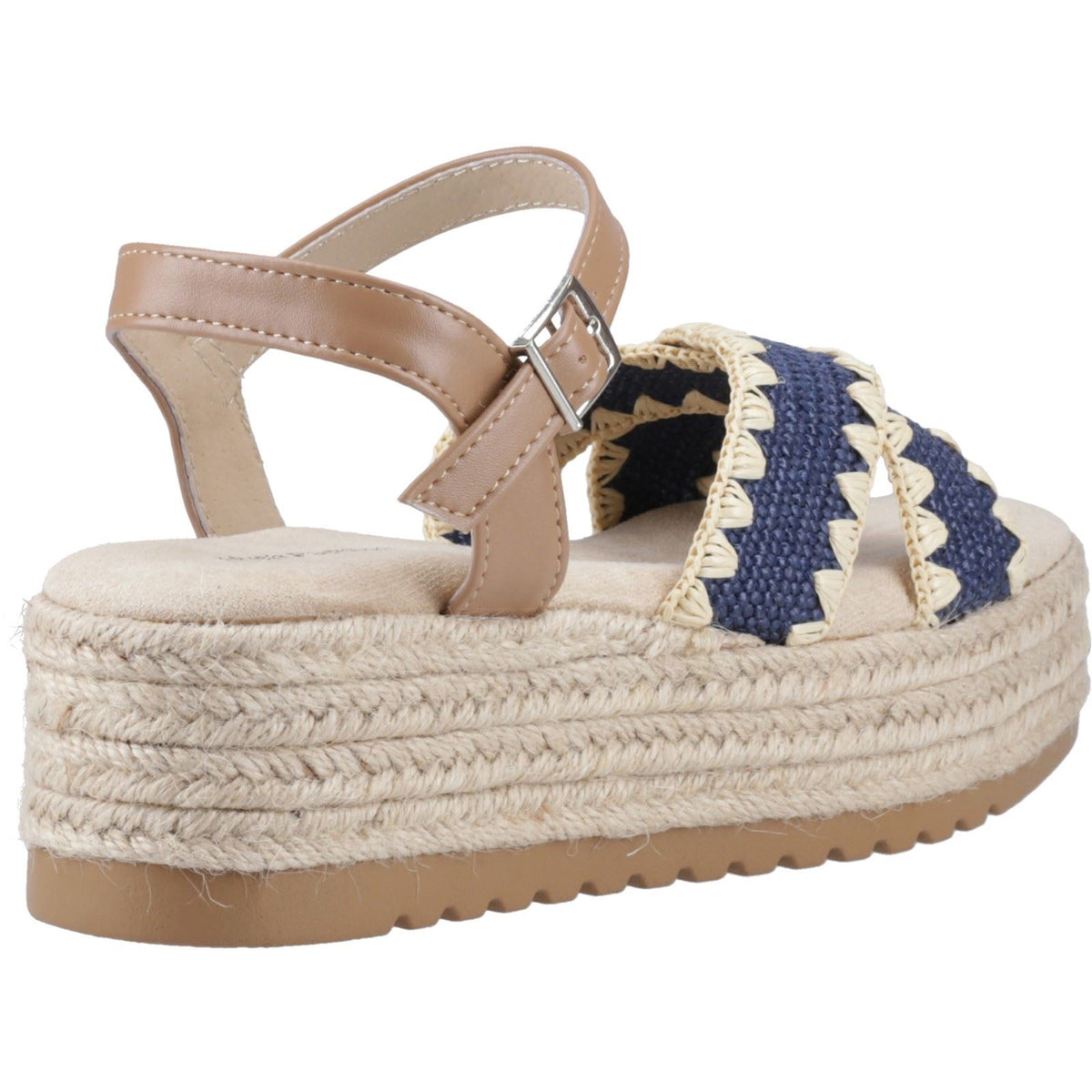 Hush Puppies Jemma Espadrille Synthetic Women's Navy Sandals